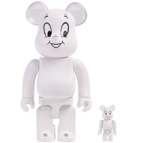 400 % und 100 % Bearbrick-Set – Casper (Der freundliche Geist)