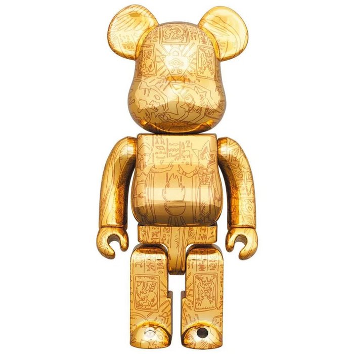 400 % und 100 % Bearbrick-Set – Yu-Gi-Oh! (Millennium Puzzle – Leichte Ausgabe)