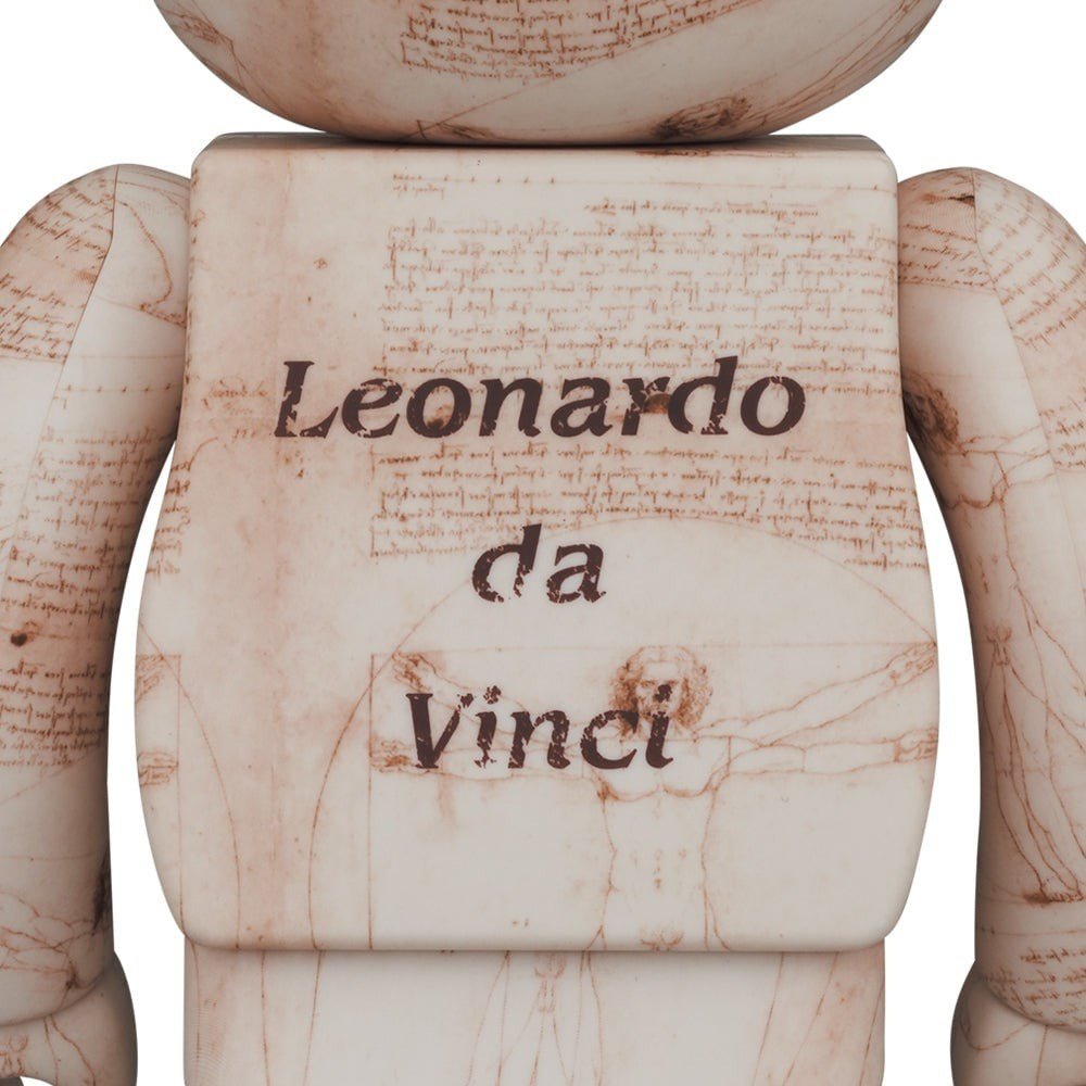 400 % und 100 % Bearbrick-Set – Leonardo Da Vinci (Vitruvian Man)