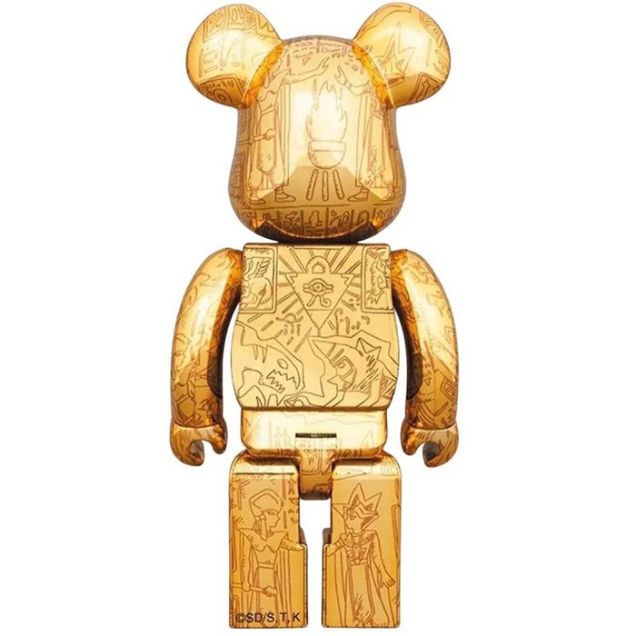 400 % und 100 % Bearbrick-Set – Yu-Gi-Oh! (Millennium Puzzle – Leichte Ausgabe)