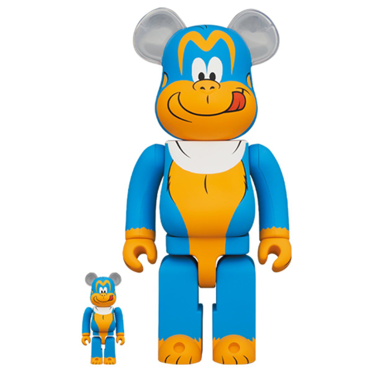 400 % und 100 % Bearbrick-Set – King Kombo (Kelloggs)