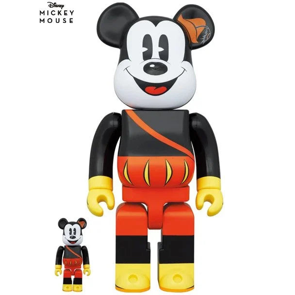 400 % und 100 % Bearbrick-Set – Mickey Mouse (Der Barde)