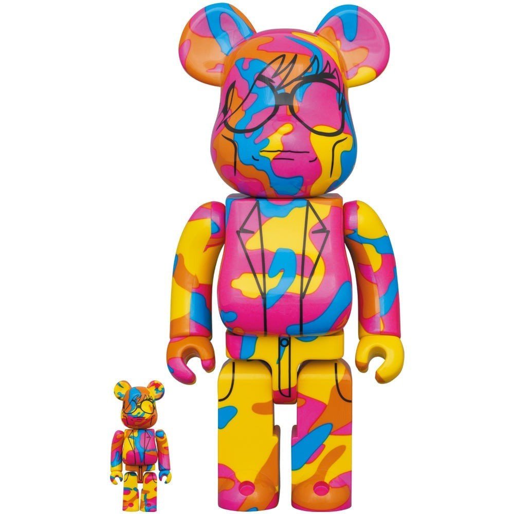 400 % und 100 % Bearbrick-Set – Andy Warhol (Sonderedition BWWT 3)