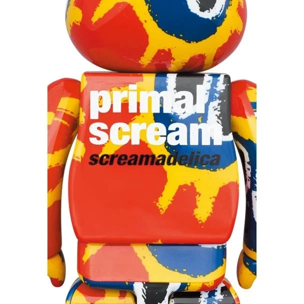 400% &amp; 100% Bearbrick Set - Primal Scream (Screamadelica)