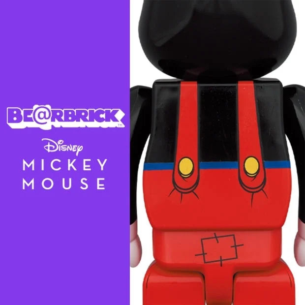 400% &amp; 100% Bearbrick Set - Mickey Mouse (Bootsbauer)