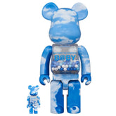 400% &amp; 100% Bearbrick Set - Mein erstes Bearbrick Baby (Blue Sky Edition)