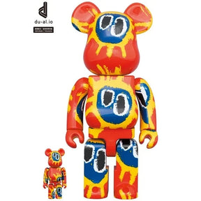 400% &amp; 100% Bearbrick Set - Primal Scream (Screamadelica)
