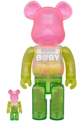 400 % und 100 % Bearbrick-Set – Mein erstes Bearbrick-Baby (1. Farbe klar)