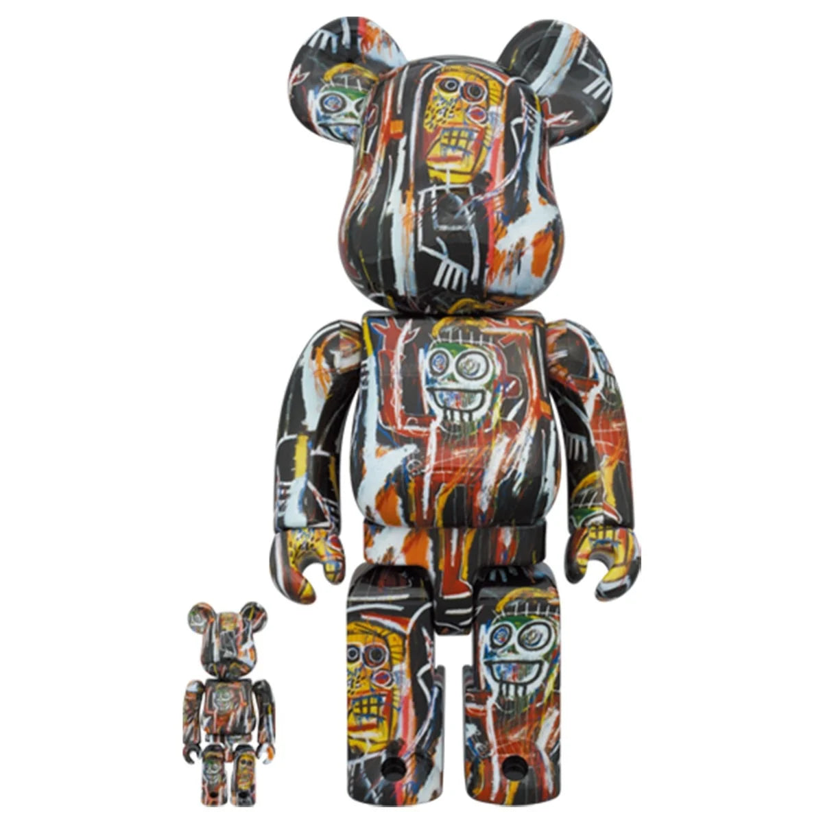 400 % und 100 % Bearbrick-Set – Jean-Michel Basquiat v11