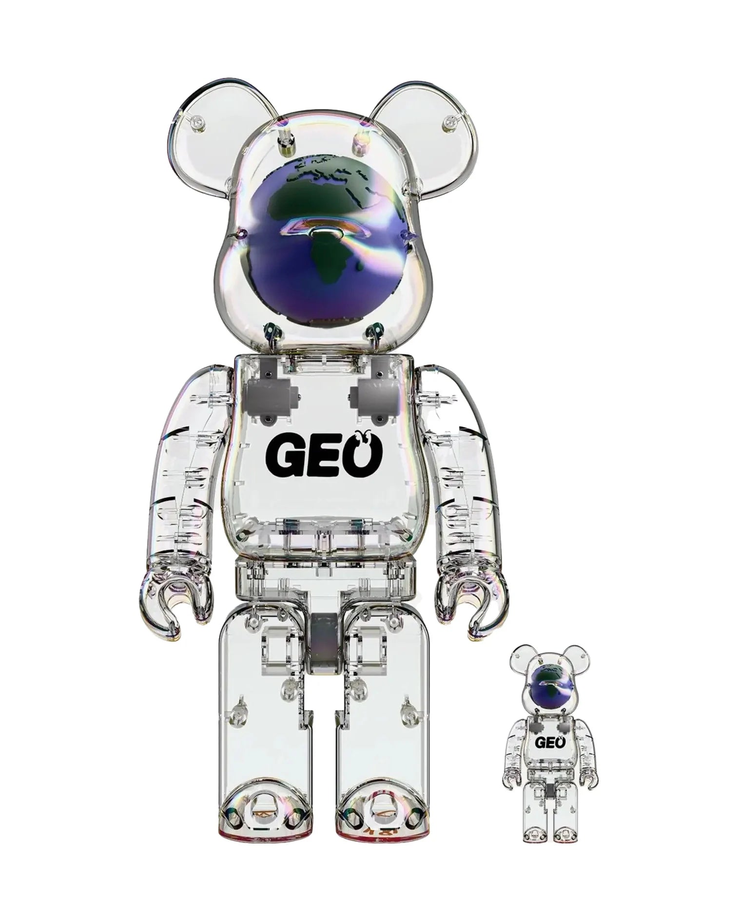 400 % &amp; 100 % Bearbrick-Set – GEO (Limitierte Auflage)