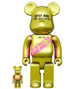 400% + 100% Bearbrick-Set - Sex Pistols - Never Mind the Bollocks (Chrome Edition)