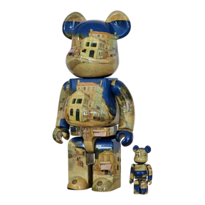 100% & 400% Bearbrick set - Van Gogh - The Yellow House-Medicom Toy-Bearbrick