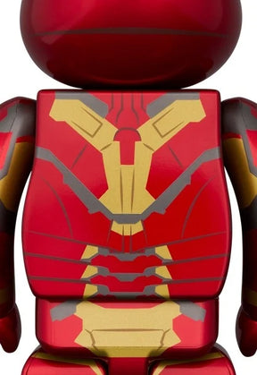 400% &amp; 100% Bearbrick - Iron Man - Mark 43 (Infinity Saga)