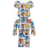 1000% Bearbrick - Keith Haring v9 (Tanzende Hunde)