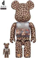 400% &amp; 100% Bearbrick Set - Mein erstes Bearbrick Baby (Leopard)