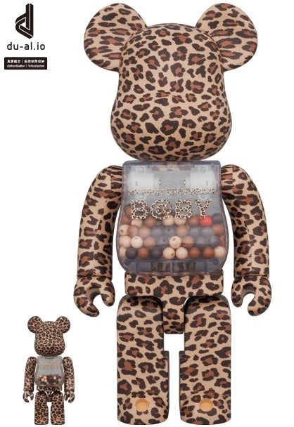 400% &amp; 100% Bearbrick Set - Mein erstes Bearbrick Baby (Leopard)