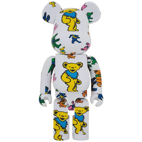 1000% Bearbrick - Grateful Dead (Tanzende Bären Muster)
