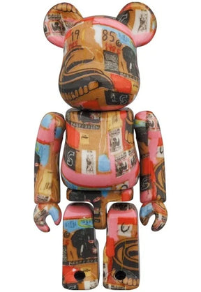 400 % und 100 % Bearbrick-Set – Andy Warhol x Jean-Michel Basquiat (V2 – Zahnersatz)