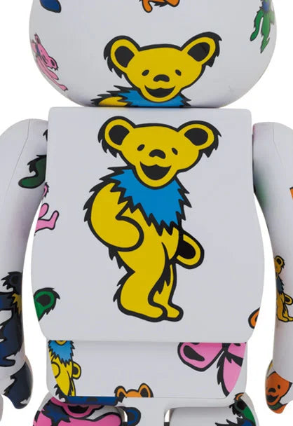 1000% Bearbrick - Grateful Dead (Tanzende Bären Muster)