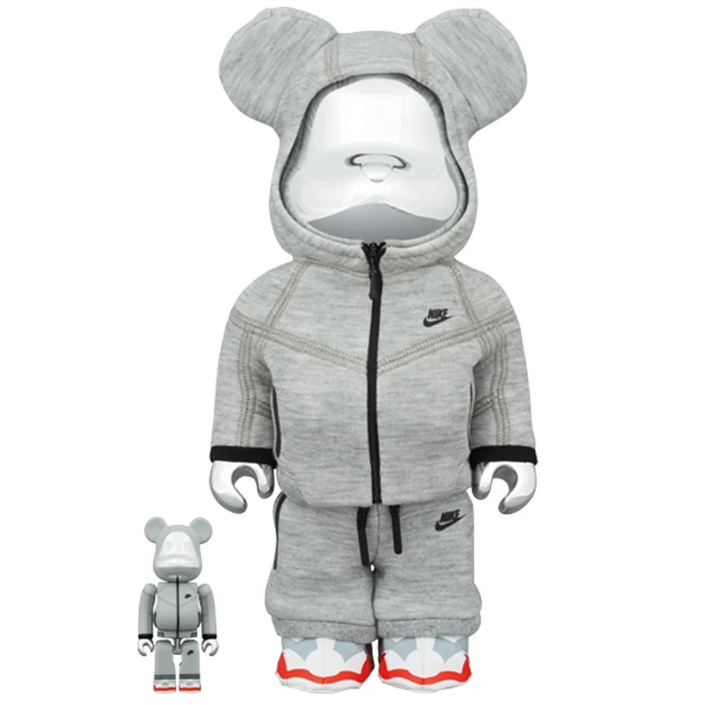 400 % und 100 % Bearbrick-Set – Nike Tech Fleece N98