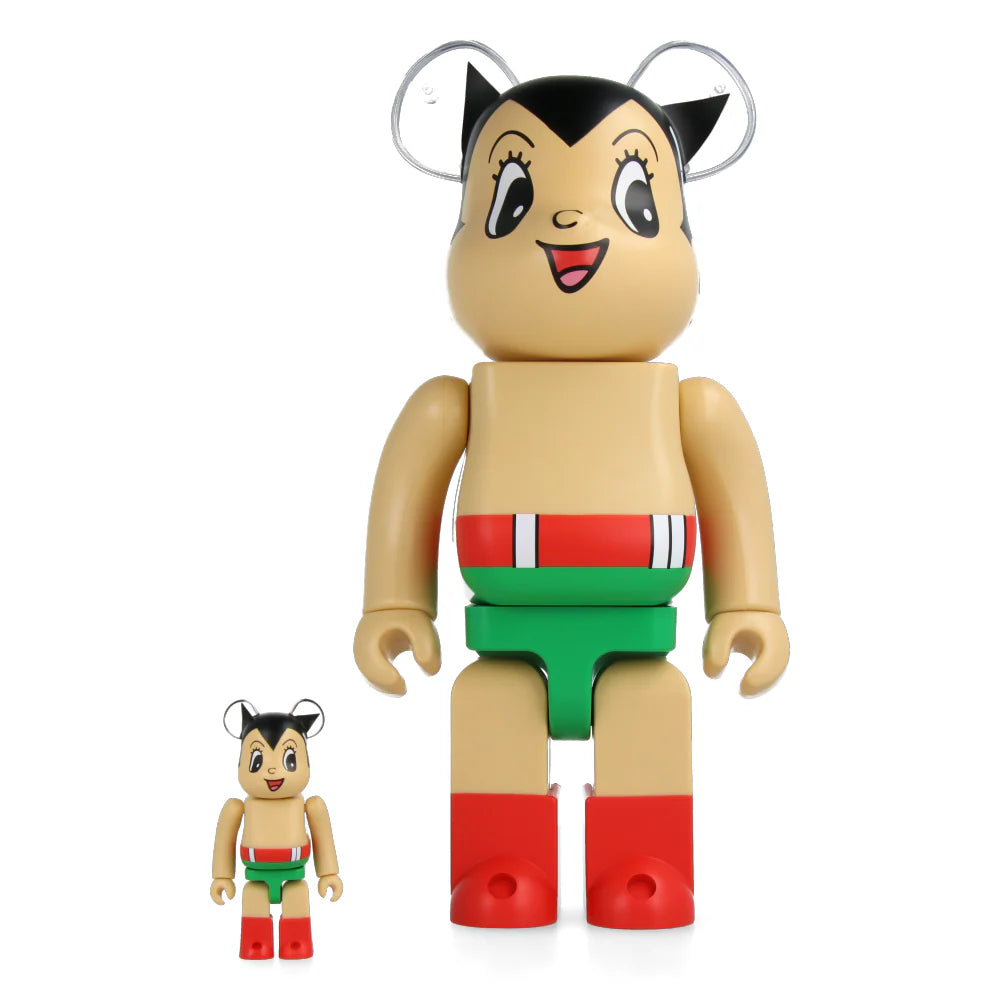 100% &amp; 400% Bearbrick Set - Astro Boy (Erste Farbversion)